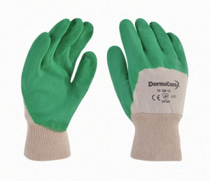GUANTE LATEX VERDE C/FORRO P/CAL