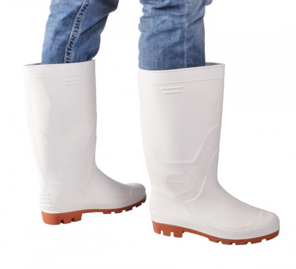 BOTA SANITARIA BLANCA SUELA AMARILLA 25