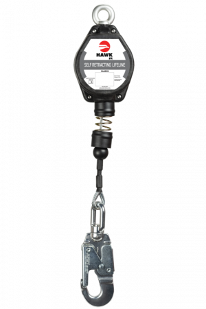LINEA RETRACTIL HAWK A/INOXIDABLE CON GANCHO CHICO ALUM (CUMPLIMIENTO ANSI) SIN MOSQUETÓN