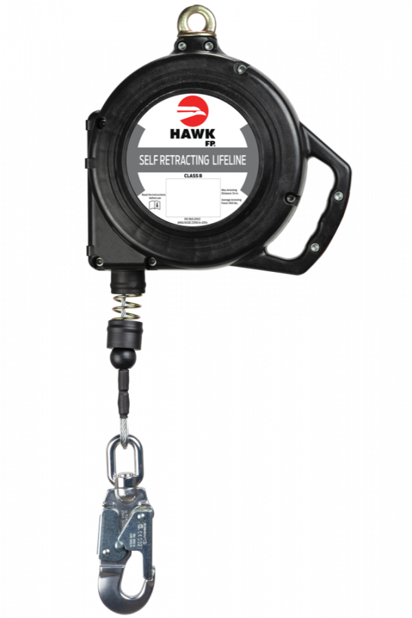 LINEA RETRACTIL HAWK A/INOXIDABLE CON GANCHO CHICO ALUM (CUMPLIMIENTO ANSI) SIN MOSQUETÓN