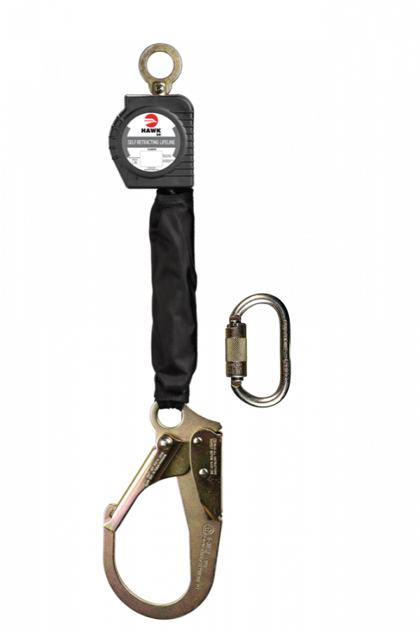 LINEA RETRACTIL HAWK A/GALVANIZADO CON GANCHO CHICO (CUMPLIMIENTO ANSI)